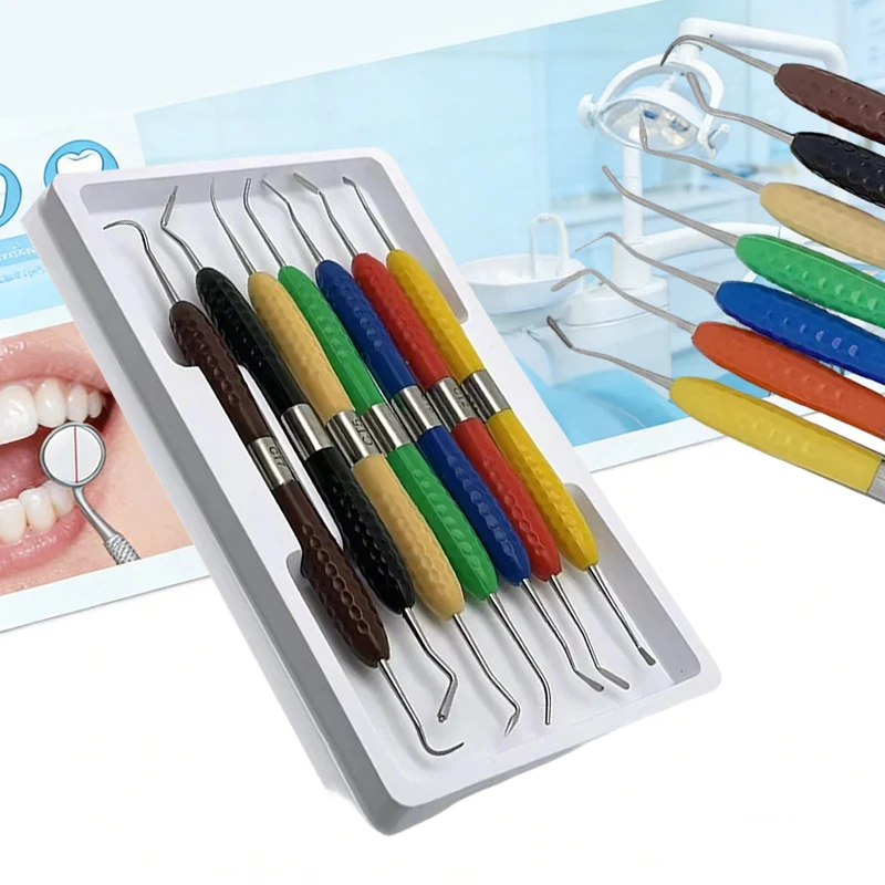 

Набор для реставрации зубов: комплект для пломбирования из полимерной смолы с силиконовой ручкой и инструментами для работы с смолой LM