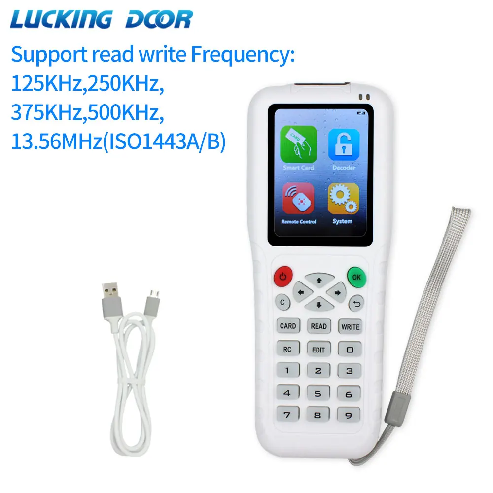 

10+ Multifrequency Full Decode Encryption Function Smart RFID Card Machine Copier Reader Writer CUID FUID Tag Duplicator ZX-Copy