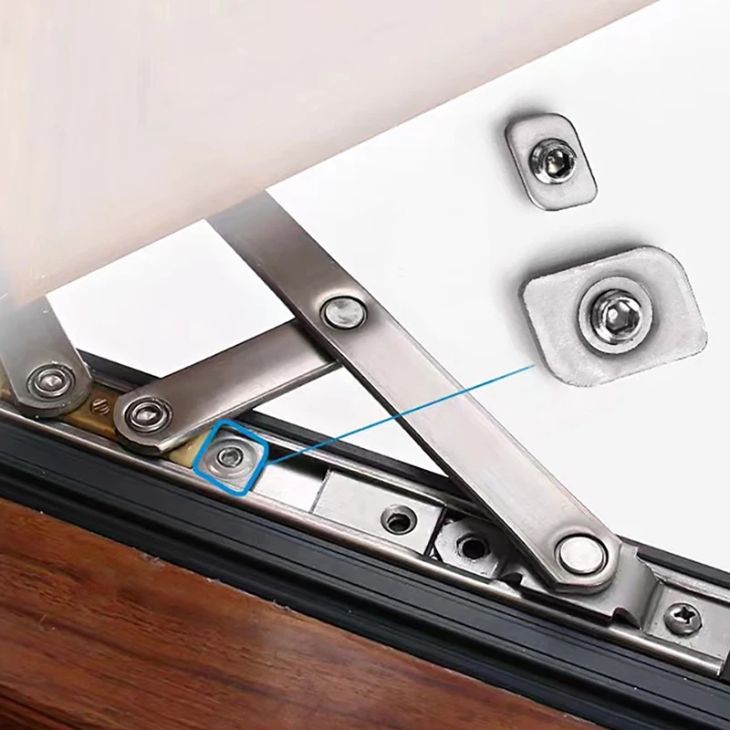 

2PCS Flat Window Sliding Support Limit Block Lock Limit Device Buckle Fixing Piece Aluminum Alloy Sliding Door Window Lock