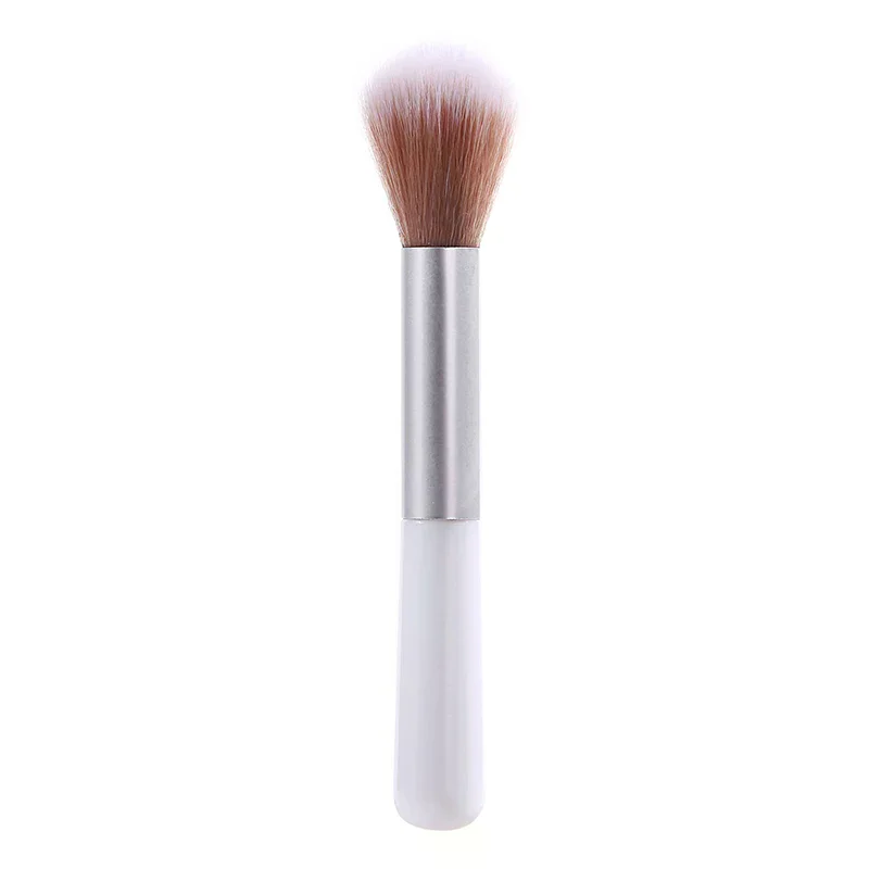 /Kuz/Pincéis de maquiagem multifuncionais com cabo redondo, pincel profissional para pó, base, blush, acessórios cosméticos, 1 peça