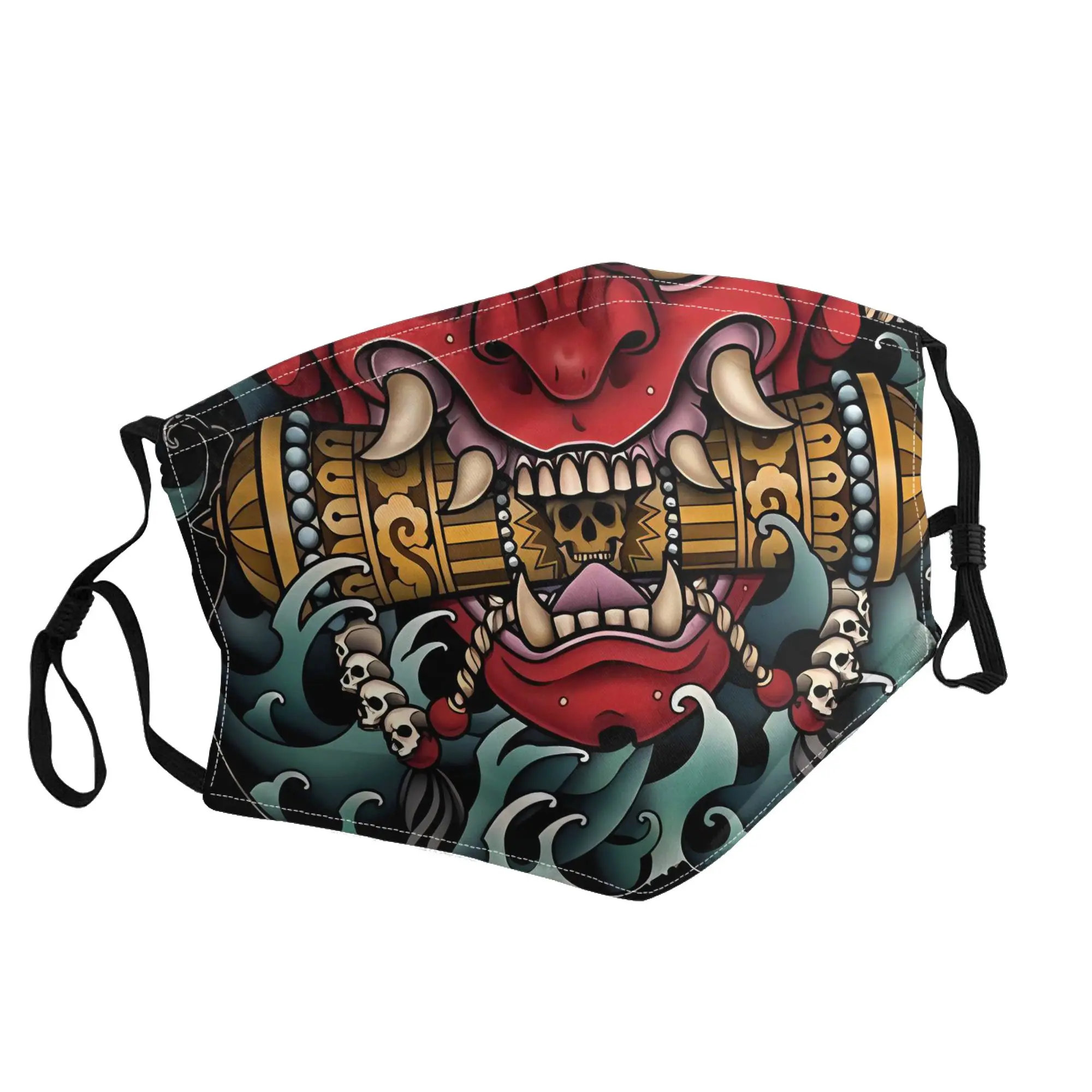 

Japanese Oni Mask Unisex Outdoor Fashion Printed