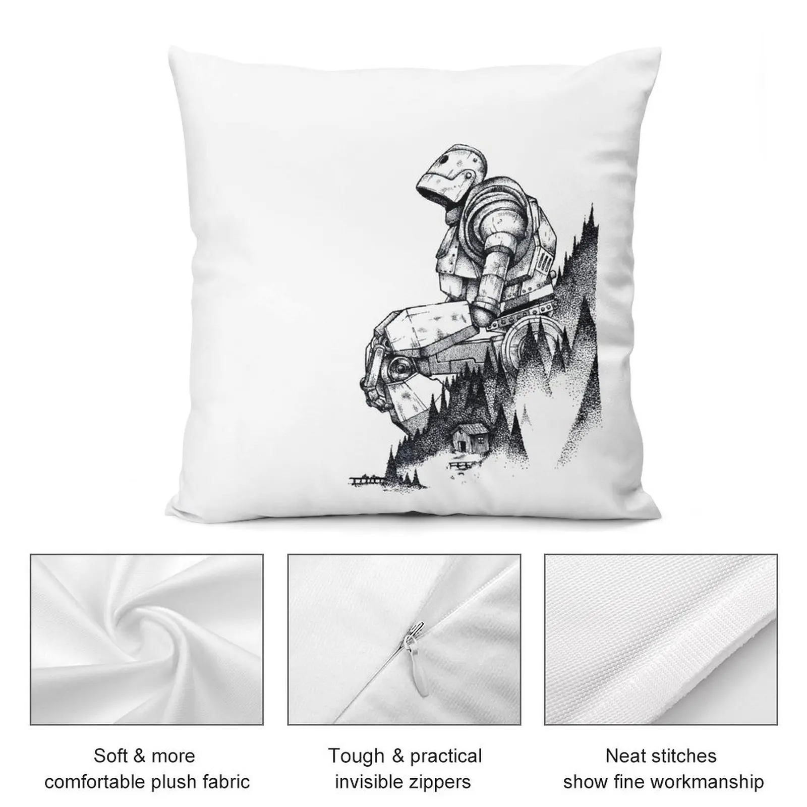 Iron Giant Throw Pillow Christmas Pillow Cases Luxury Pillow Cover Sofa Decorative Covers Decorative Cushion