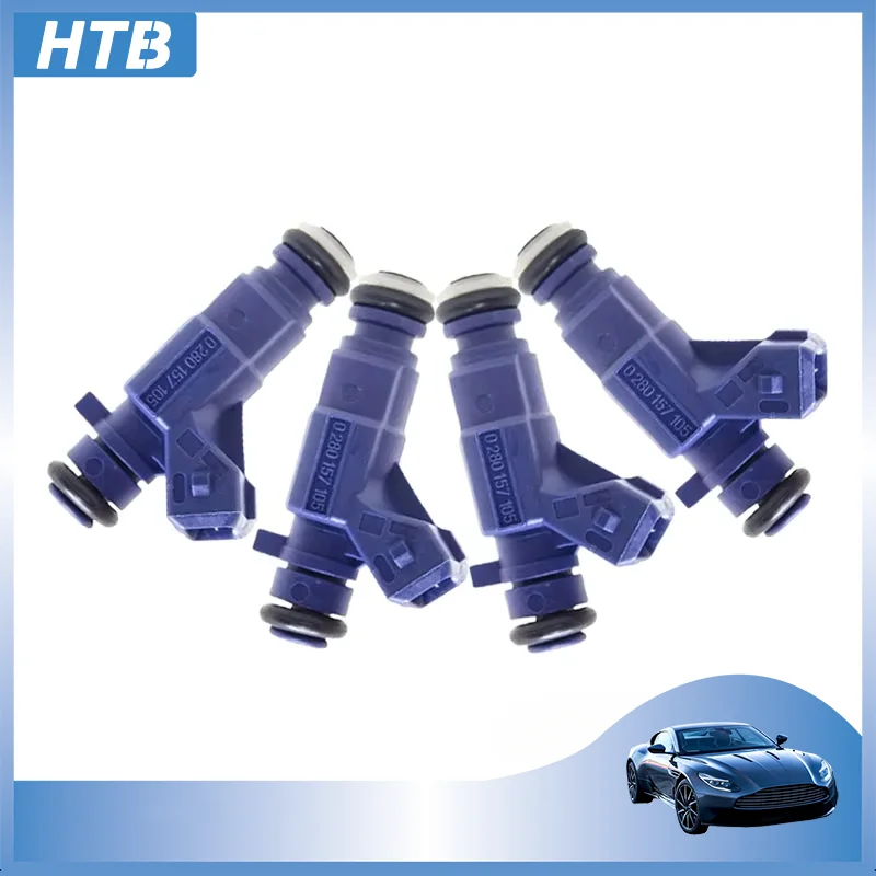 4pcs 0280157105 Fuel Injector Nozzle 94702523 for Chevrolet Aveo Sail Prisma Agile Cobalt Montana Flex Corsa 1.2L 1.4L 2011-2016