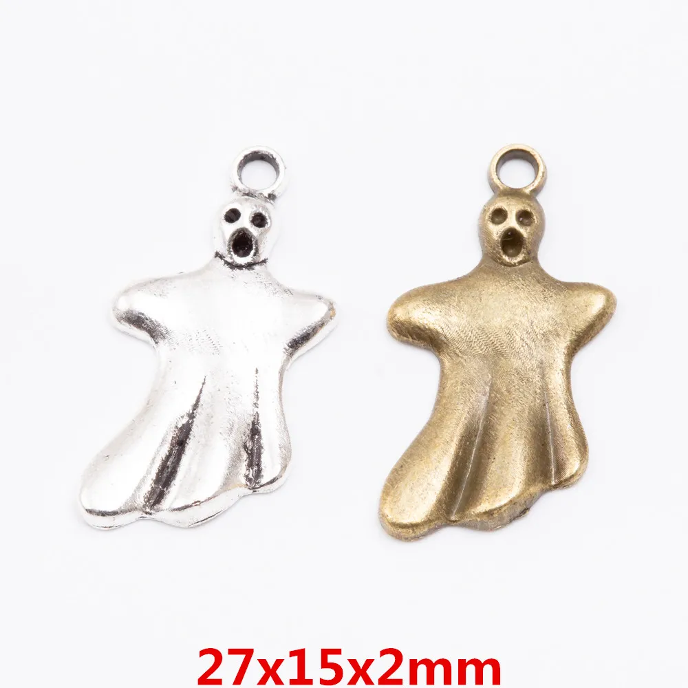 40pieces (ghost) vintage zinc alloy charm metal pendant DIY jewelry discovery making accessories 2455