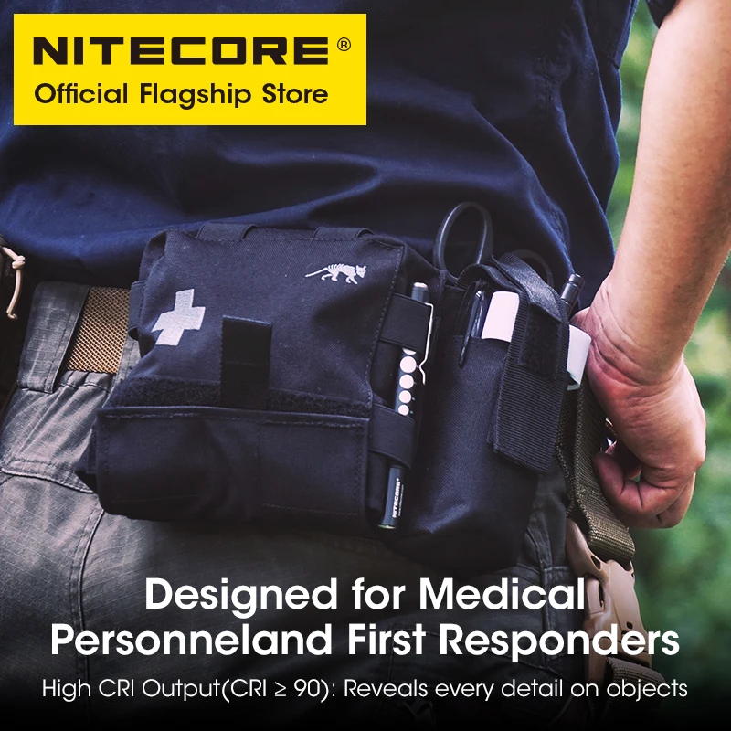 NITECORE MT06MD Medical Pen Flashlight First Aid Led Pen Lantern Pocket Penlight for Doctor Nurse Outdoor Emergency, AAA Battery