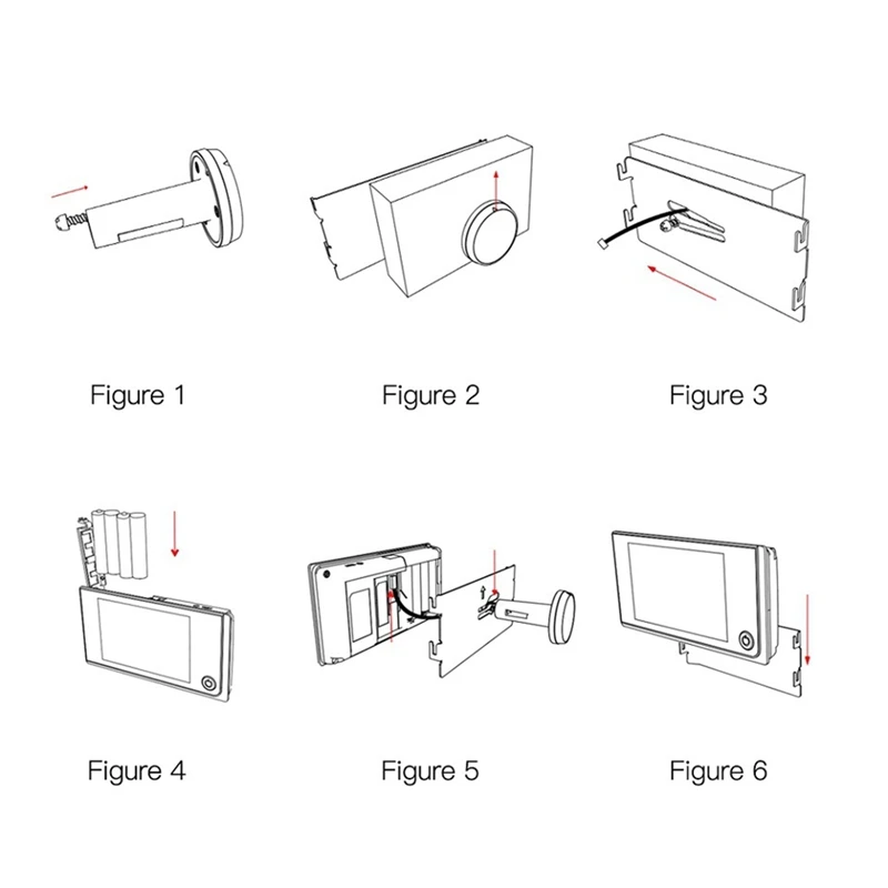 Smart Video Doorbell Camera Wireless, Indoor Surveillance Camera, Cat's Eye Camera, Anti-Theft Door Monitoring Visual