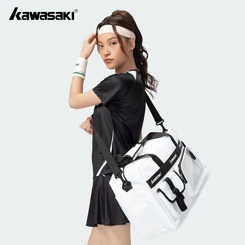 Kawasaki Gym Bag Man K2G00-C8147 Sports Bag with Separate Shoe Compartment For Dry and Wet Storage Women's Bags