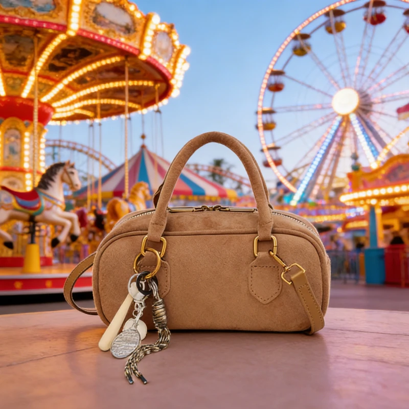 

2026 PU Solid Color Zipper Crossbody Bags 2026 New Retro Bags Exquisite High-end Versatile Simple Casual Crossbody Bags