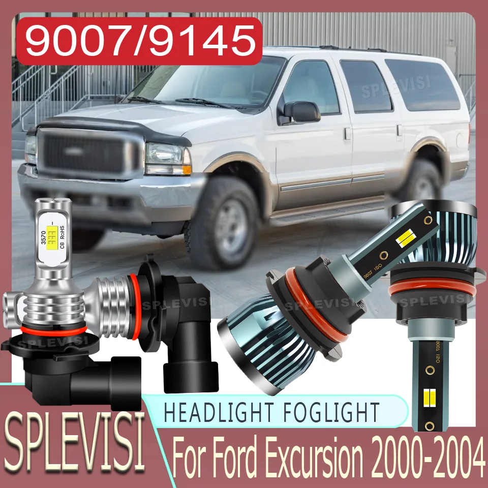 

Instant-On Illumination Brighter Than Halogen Easy Installation Headlight foglight For Ford Excursion 2000 2001 2002 2003 2004