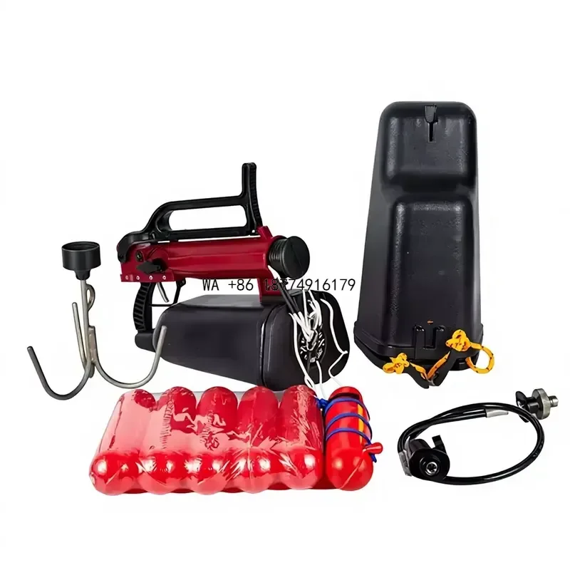 wmwmnu Water & Marine Rescue Line Thrower Flood Emergency Rope Launcher American Pneumatic Life-Saving Line Throwing