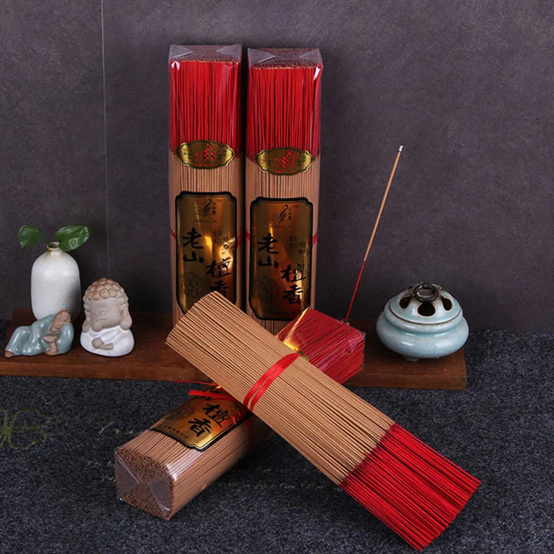 YXY 750g Smokeless Bamboo Stick Incense Bulk 32cm Indian Laoshan Sandalwood Incense Sticks Living Room Buddha Worship Frangrance