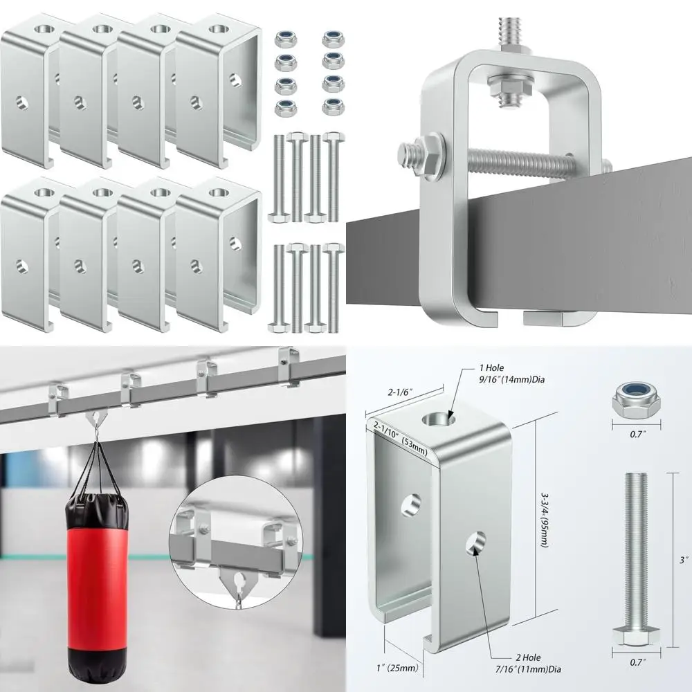 

Intermediate Support Hanger Bracket for 1-5/8 Channel Trolley, Universal Strut Channel Track Hanger for Intermediate Support