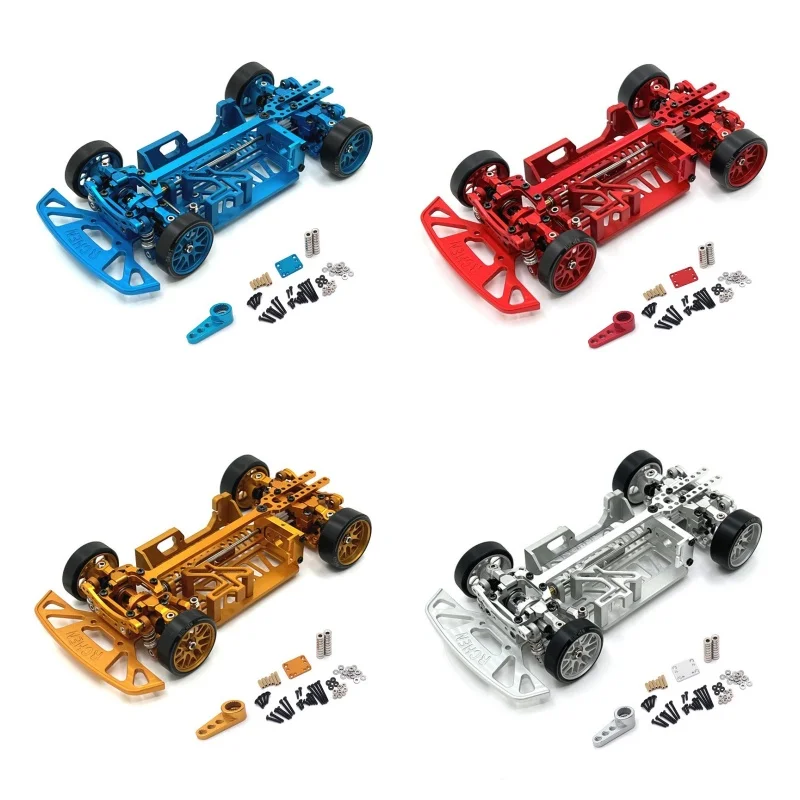 

RC MINI-Q9 1/28 4WD Remote Control Car Metal frame Drift frame adjustable multi-wheelbase