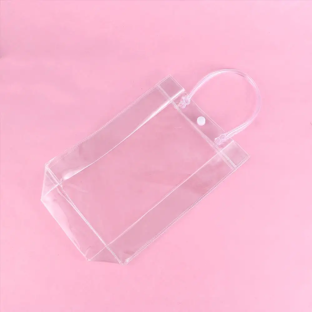 Bolso de mano de PVC, bolsa de plástico transparente, respetuosa con el medio ambiente, ideal para regalo