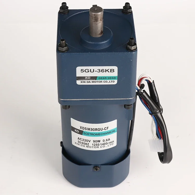 Ac motor 90W reinforced helical gear reduction single-phase motor miniature slow motor reverse  ac  0.37kw