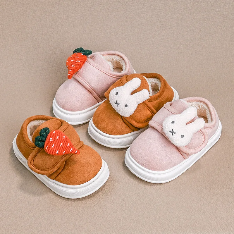 Botas Fashion Girls' Shoes 2025 Winter New Kids Cotton Shoe Cute Versatile Girls Casual Shoes Comfort Anti Slip Child Snow Boots