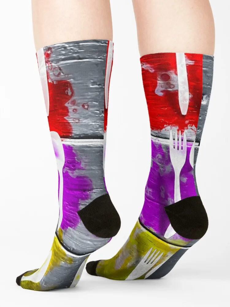 Рисунок 4 - вилка и ложка с брызгами текстура