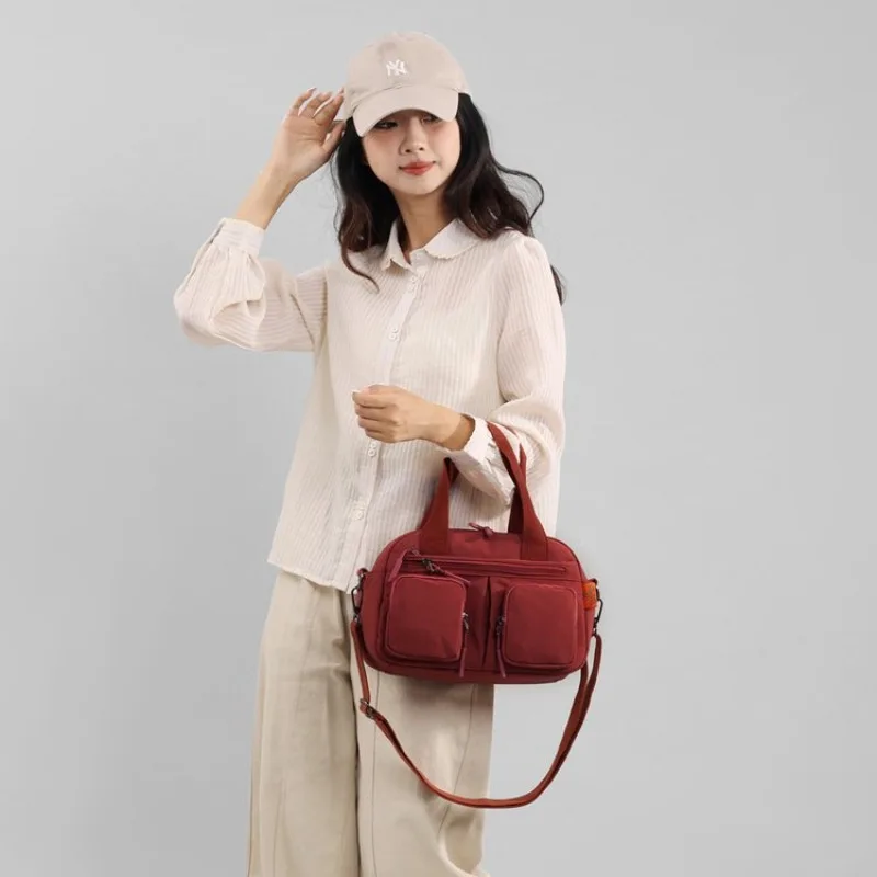 

Vintage Inspired Diaper Bag Women's Luxury Leather Tote Crossbody Bag Minimalist Designer Large Capacity Elegant Stylish
