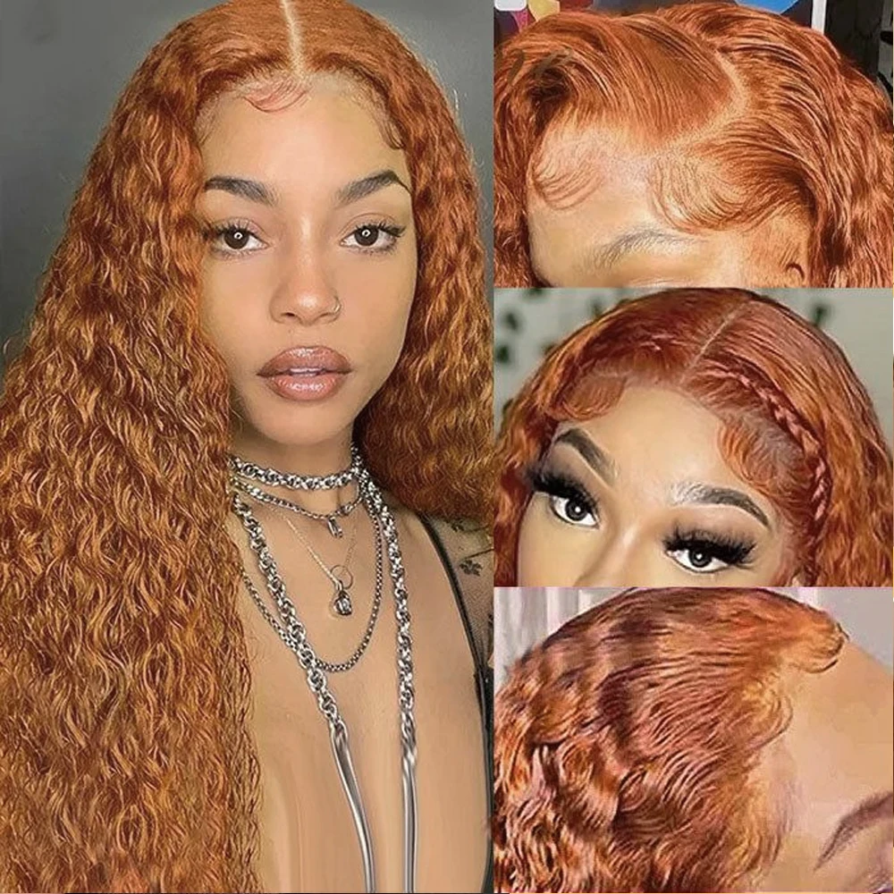 

#8 Deep Wave 13x4 HD Transparent Lace closure Wig Pre-Plucked Colored Lace Closure Wigs For Black Women Peruvian Remy Human Hair