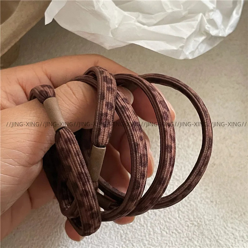 Elastiques-a-cheveux-epais-et-tres-elastiques-imprime-leopard-marron-tendance-polyvalents-pour-usage-quotidien-pour-femmes-et-filles