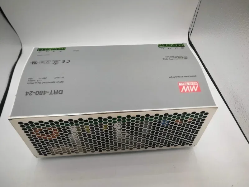 Mingwei ثلاث مراحل الصناعية 380 فولت تحويل التيار الكهربائي نوع المسار DRT480-24 المدخلات 24V20A