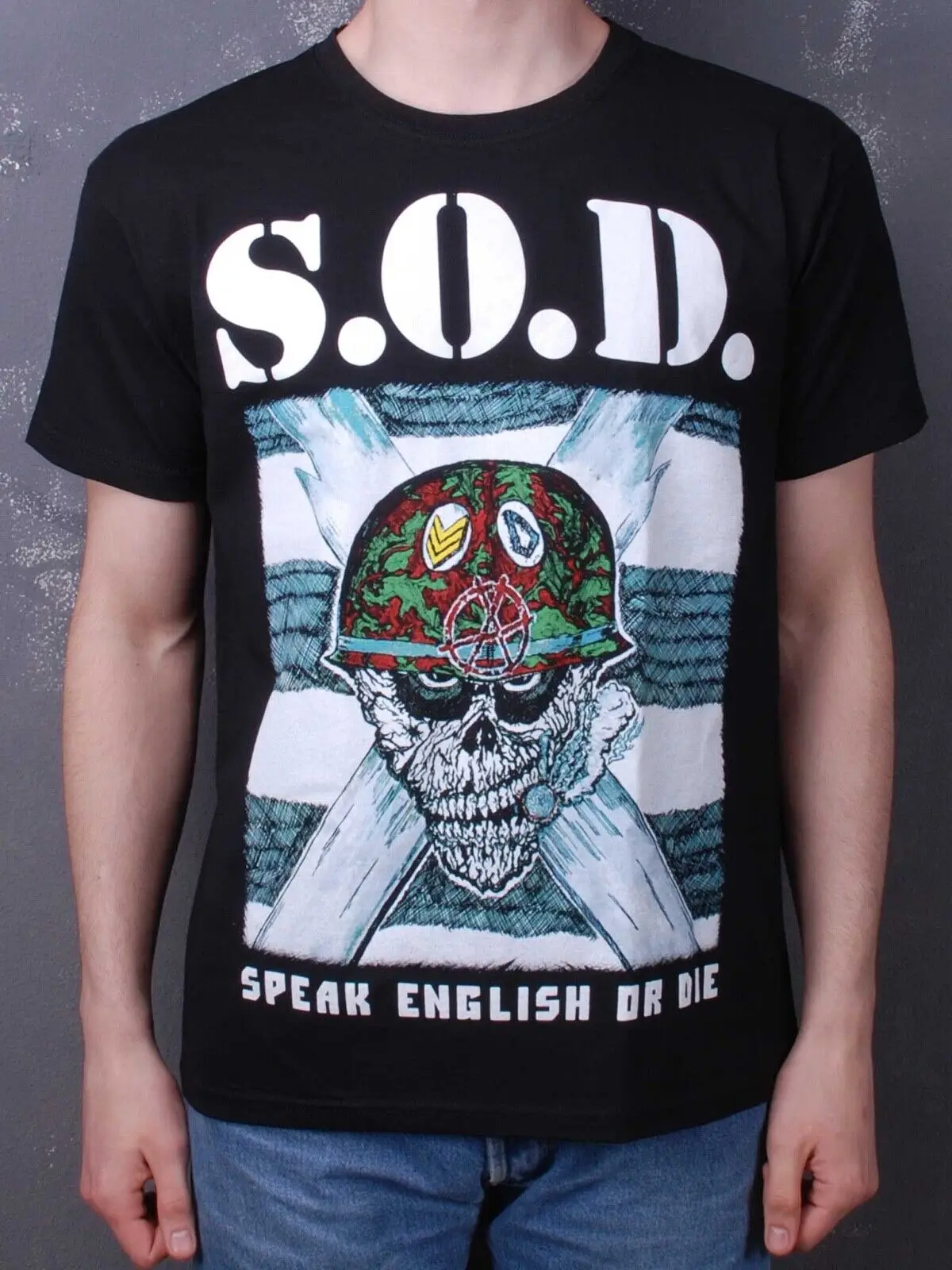 S.O.D. - Speak English Or Die T-Shirt Black Anthrax