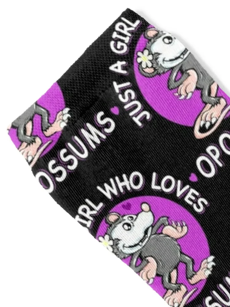 possum lover Just A Girl Who Loves Opossums Socks Stockings man funny gift Boy Socks Women's