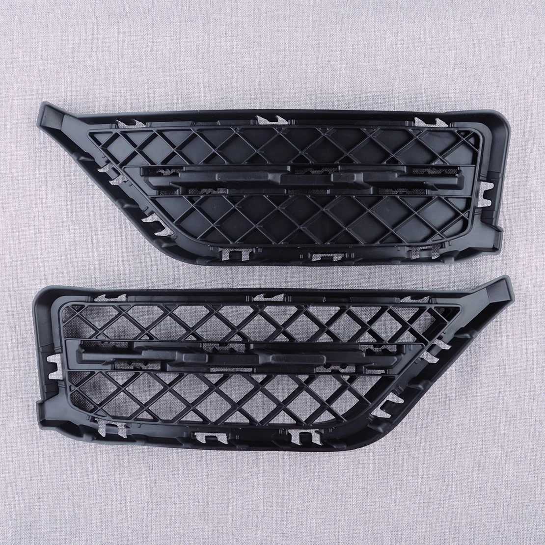 

1 пара решеток переднего бампера, накладка из черного пластика 51117303755, подходит для BMW X1 E84 2013 2014 2015 51117303756