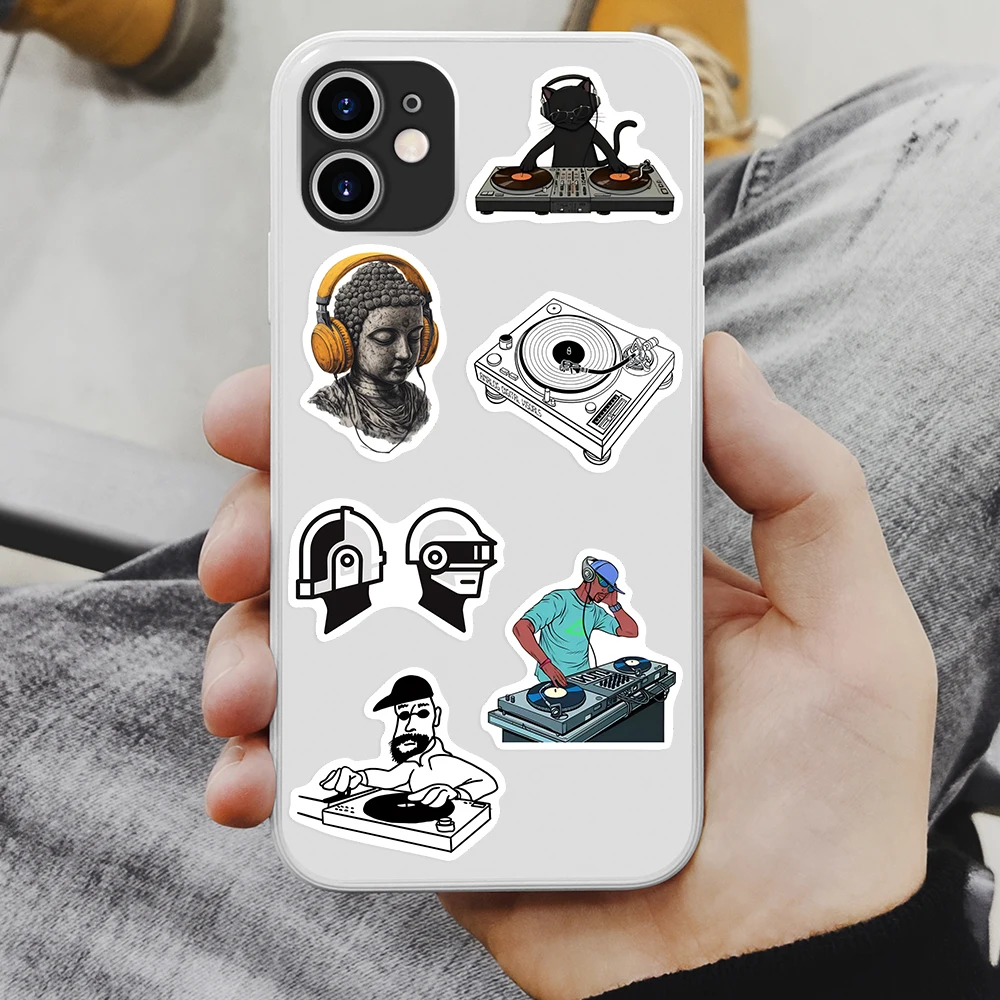 Elektronische Musik EDM DJ Aufkleber DIY Vinyl Dekorative Wasserfeste Aufkleber für Scrapbook Tagebuch Junk Journals Laptop Handy Flaschen – Detail 3