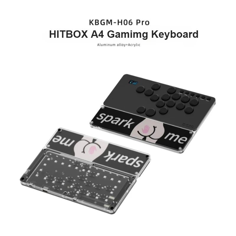 HITBOX KBGM-H06 Mechanical Keyboard Aluminum+Acrylic Wired Type-C Screen Hot Swap RGB Custom Gaming Keyboard PS5 Switch PC Steam