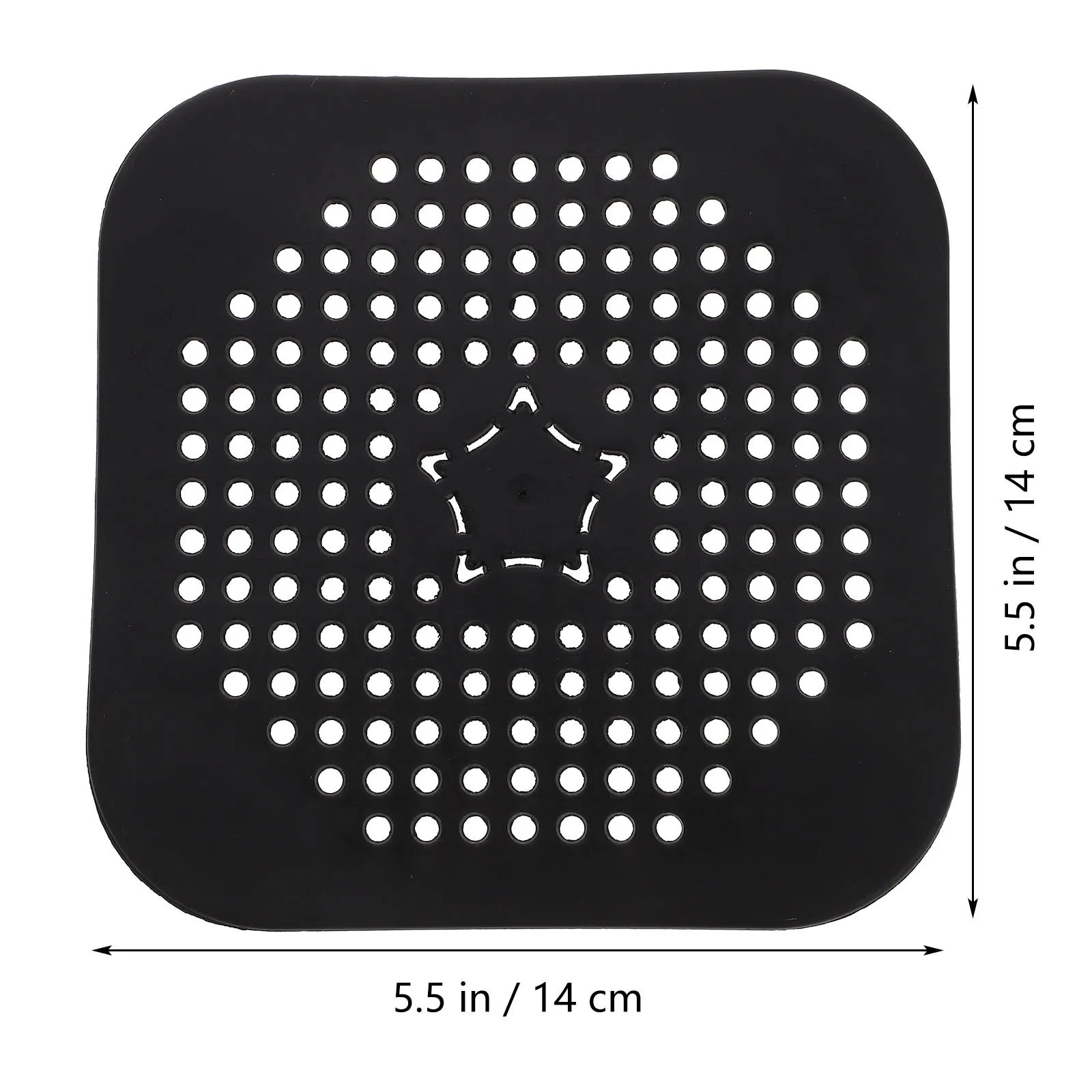 4 шт., сливная крышка для кухонной раковины, квадратный силиконовый фильтр, не засоряющийся, гладкий поток воды, легко чистится, прочный для ванной комнаты