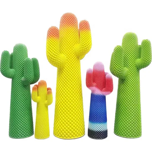 

Hot Sale Popular Indoor Outdoor Decor Fiberglass Cactus Sculpture for Window Display/Shops Decoration