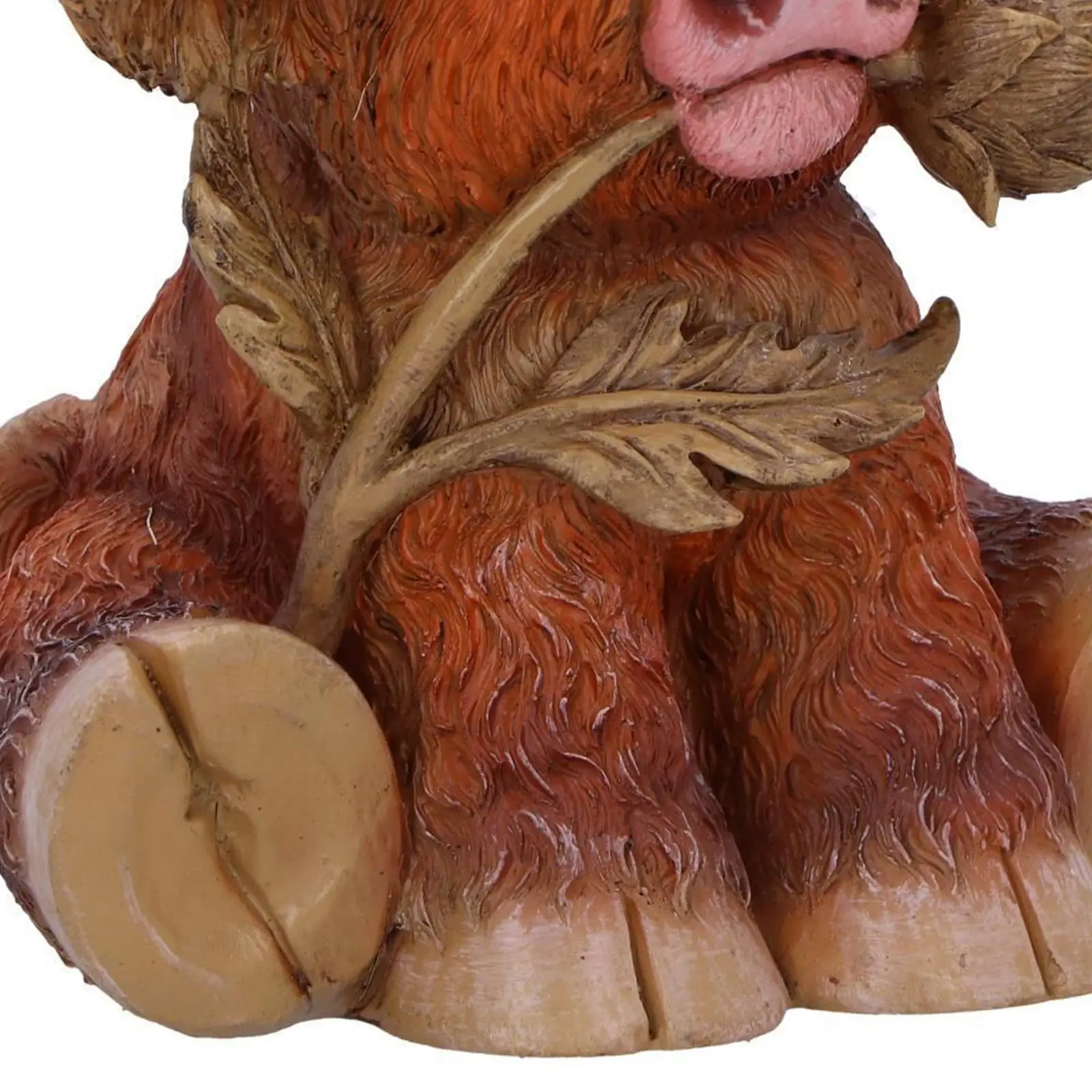 واقعية المرتفعات البقرة تمثال الحرف اليدوية دمية محاكاة الحرف سطح المكتب