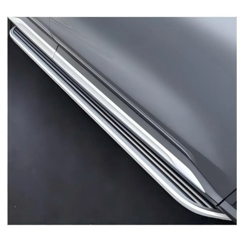 Pasos laterales fijos de aluminio, 2 uds., aptos para Mercedez Benz GLB 2020-2025, estribos, barras Nerf, rieles, Protector de pedales