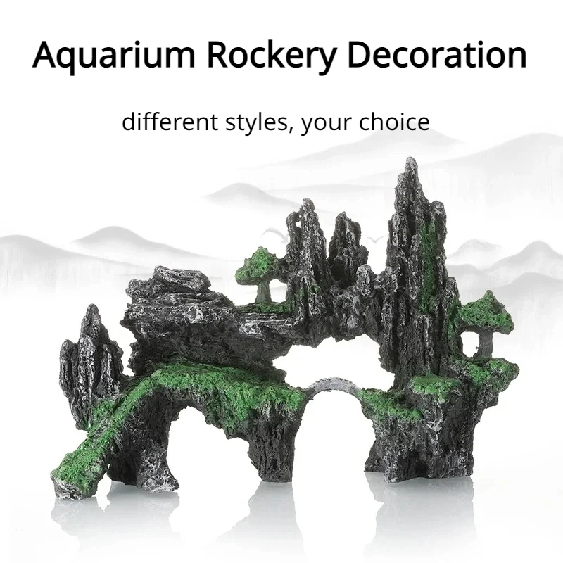 

Aquarium Landscape Rockery Decoration Various Fish Tank Decorations Landscaping Decor Resin Ornaments Aquariums Accessories