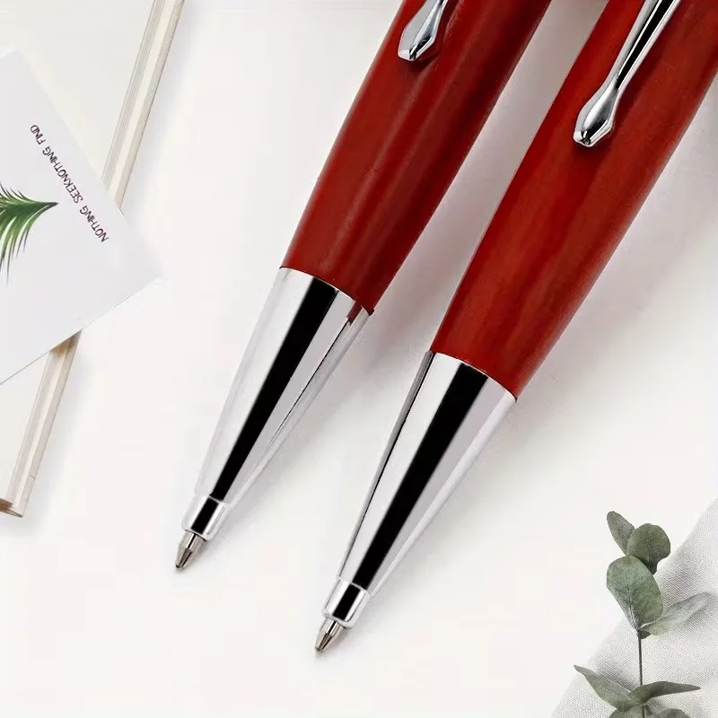 1Pc/5Pcs/10Pcs/15Pcs Personalized Custom Redwood Short Ballpoint Pen with Laser Engraved Name and Date, Redwood Ballpoint Pen, Maple Wood Pen, Wooden Pen, Solid Wood Pen, Rotating Wooden Pen, Wooden Pen Body, Short and