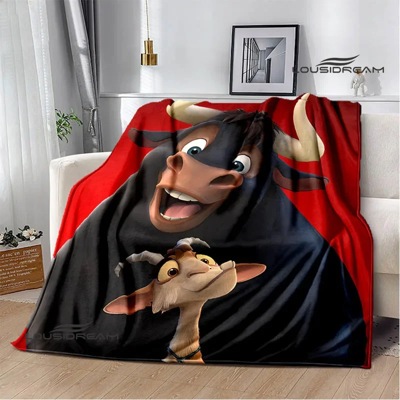 Ferdinand cartoon printed Blanket Warm Blanket Flannel Soft and Comfortable Home Travel Blanket bed linings Birthday Gift