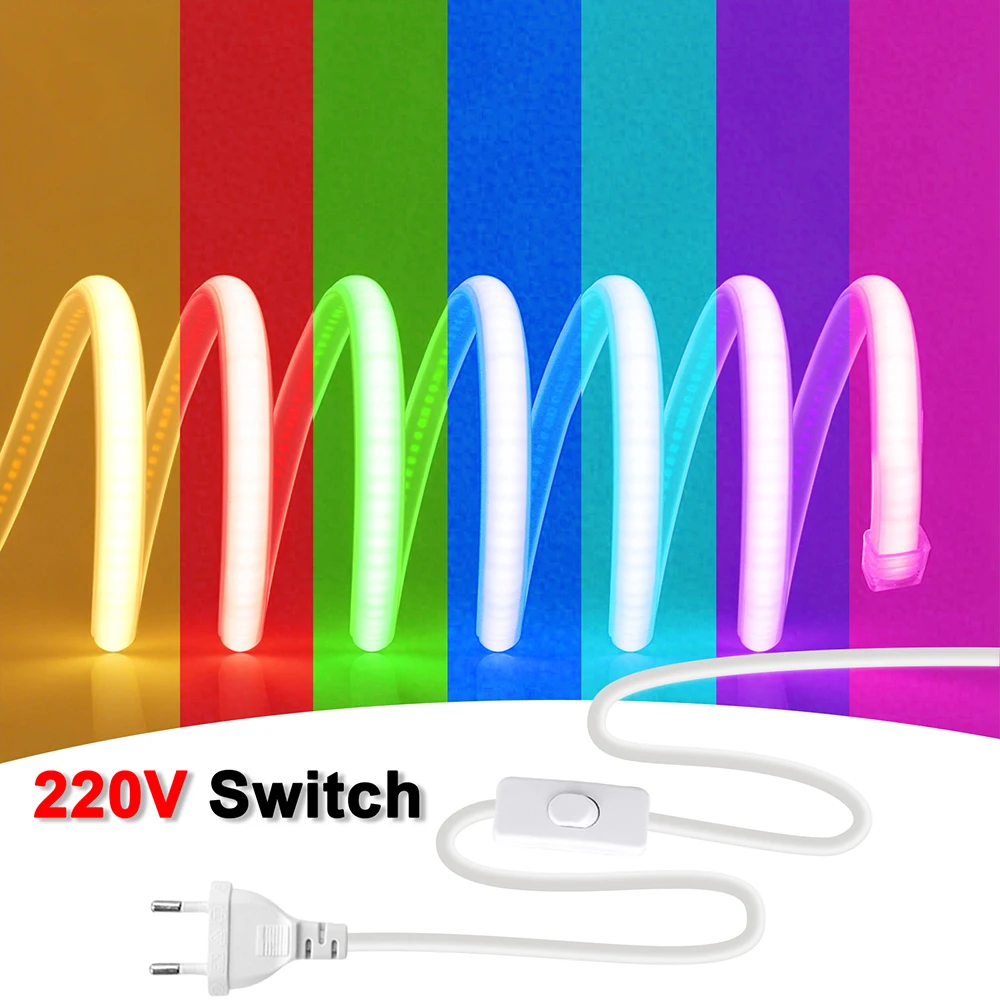 Lampu Strip Neon LED COB 220V - Decor Lighting Hours ulasan dan harga
