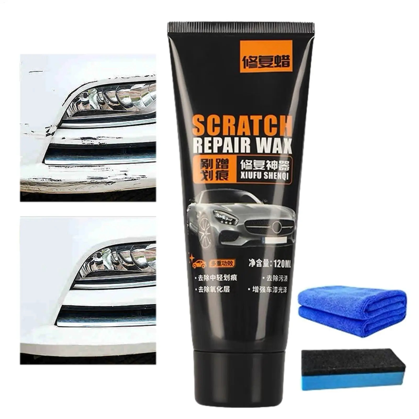 Auto Scratch Remover Paint Care Tools Auto Swirl Remover Scratches Repair Polishing Car Body Grinding Compound Anti Scratch Wax view 5