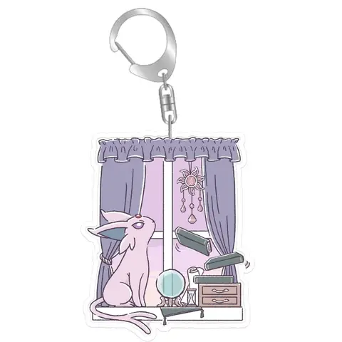 Pokémon Vaporeon Umbreon Sylveon Eevee Jolteon Hemgjord Akryl Nyckelring Hängsmycke Anime Klassiker Spel Samling Kort Leksakspresent 6 best sales eevee nyckelring - №4