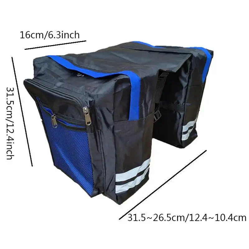 

New Cycling Double Side Rear Rack Bike 2 in 1 Camo Trunk Bag Mountain Road Bicycle Tail Seat Pannier Pack Luggage Carrier