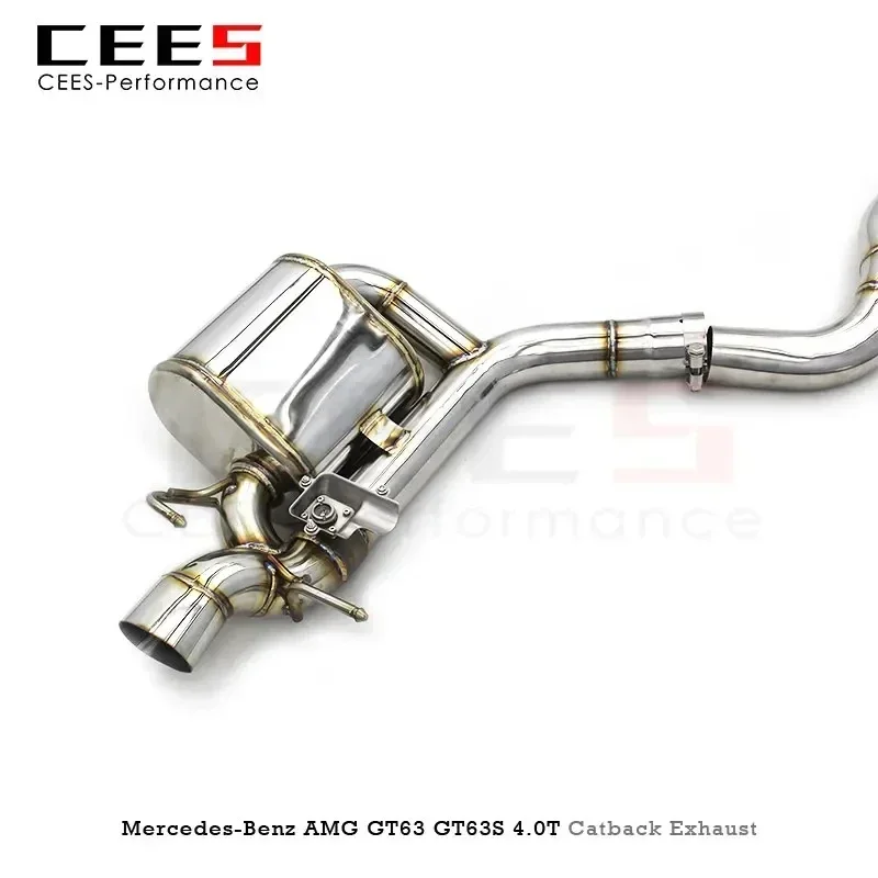 Cees Actualización de escape Catback con Valvetronic para Mercedes-Benz AMG GT63/GT63S 4.0T (2019-2023) SUS304/titanio tubo de escape