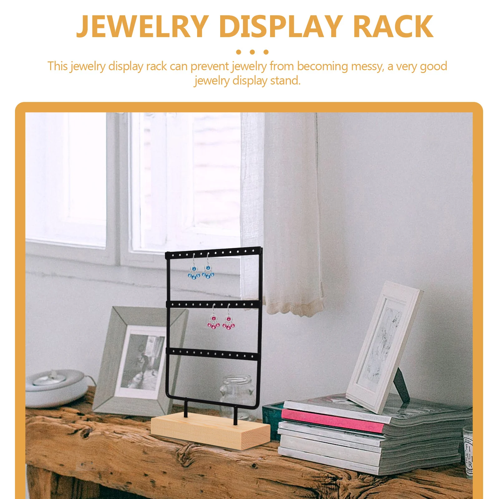 

Earring Hanging Rack Storage Stand Shop Jewelry Organizer Desktop Display Stand Delicate Jewelry Rack For Earrings