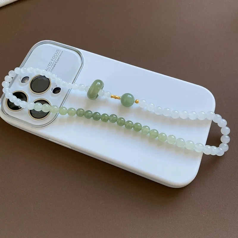 Natural Hetian Jade Beaded Bracelets for Women Delicate Minimalist Luxury New Bestie Jewelry Gifts
