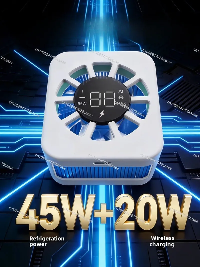 F9Pro Mobile Phone Radiator, 65W Wireless Charging Magnetic Semiconductor Cooling Cooling Artifact