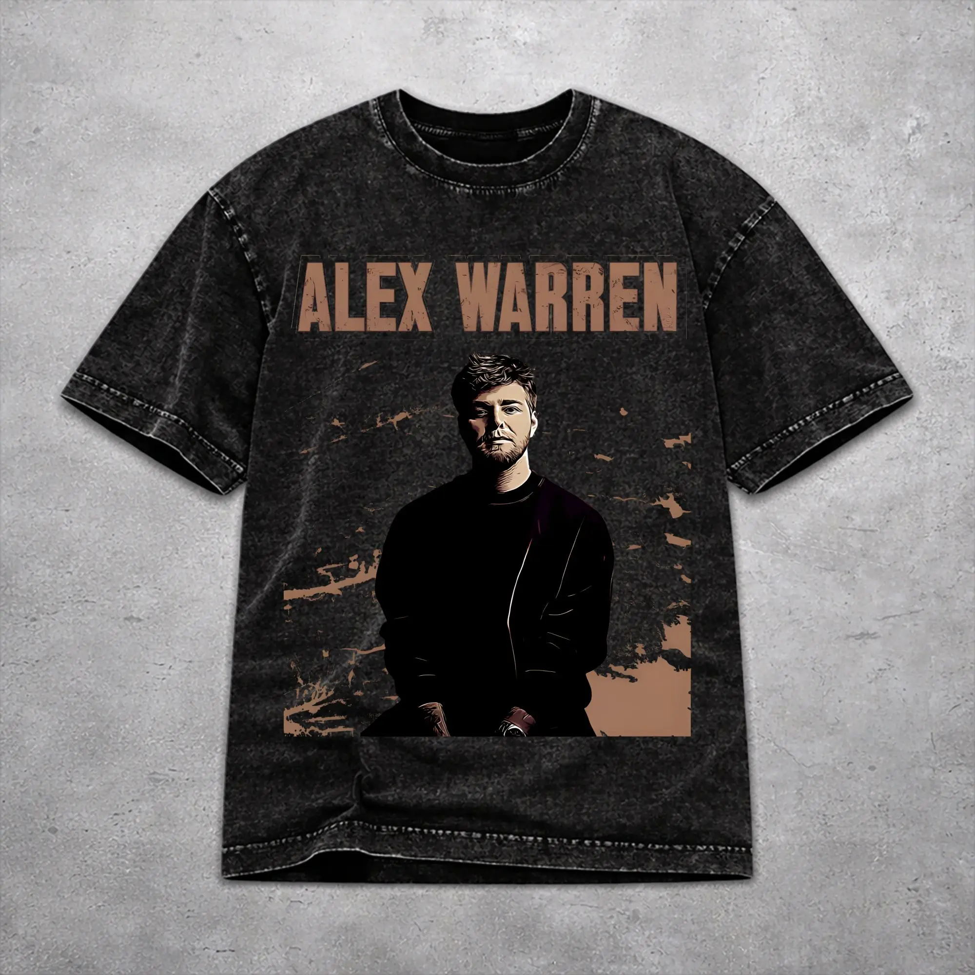 Men Women Vintage Washed T-shirts Alex Warren Little Orphan Live Tour 2026 Printed Shirt Accessories Oversize  Tees