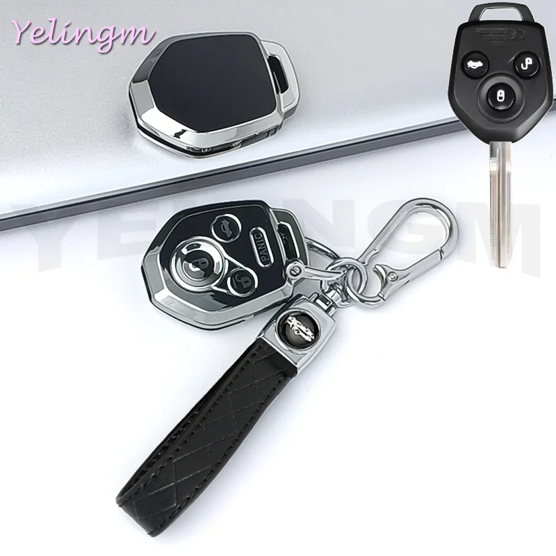 For Subaru Legacy Forester Outback Impreza Liberty B9 Tribeca Baja HOT TPU Car Key Cover Case Fob Protector Shell Accessories
