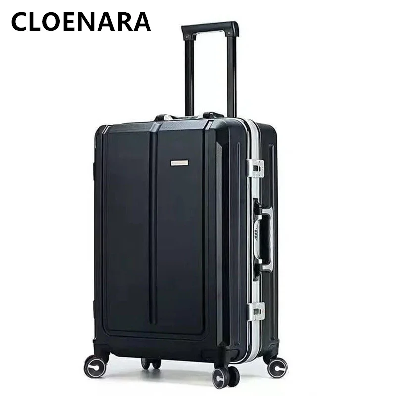 COLENARA-Valise à roulettes pour hommes, cadre en alliage d'aluminium, sacs à roulettes pour filles, bagages à roulettes, affaires, nouvelle mode, 20 po, 24 po