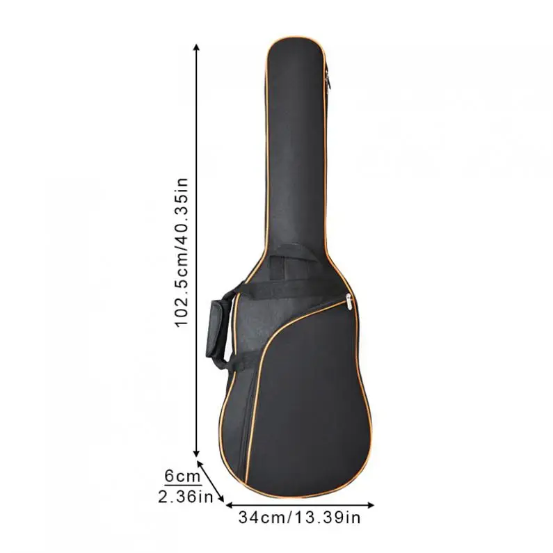 38 39 40 Inch Electric Guitar Case Gig Bag Oxford Fabric Double Straps Pad 8mm Thickening Cotton Soft Cover Waterproof Backpack