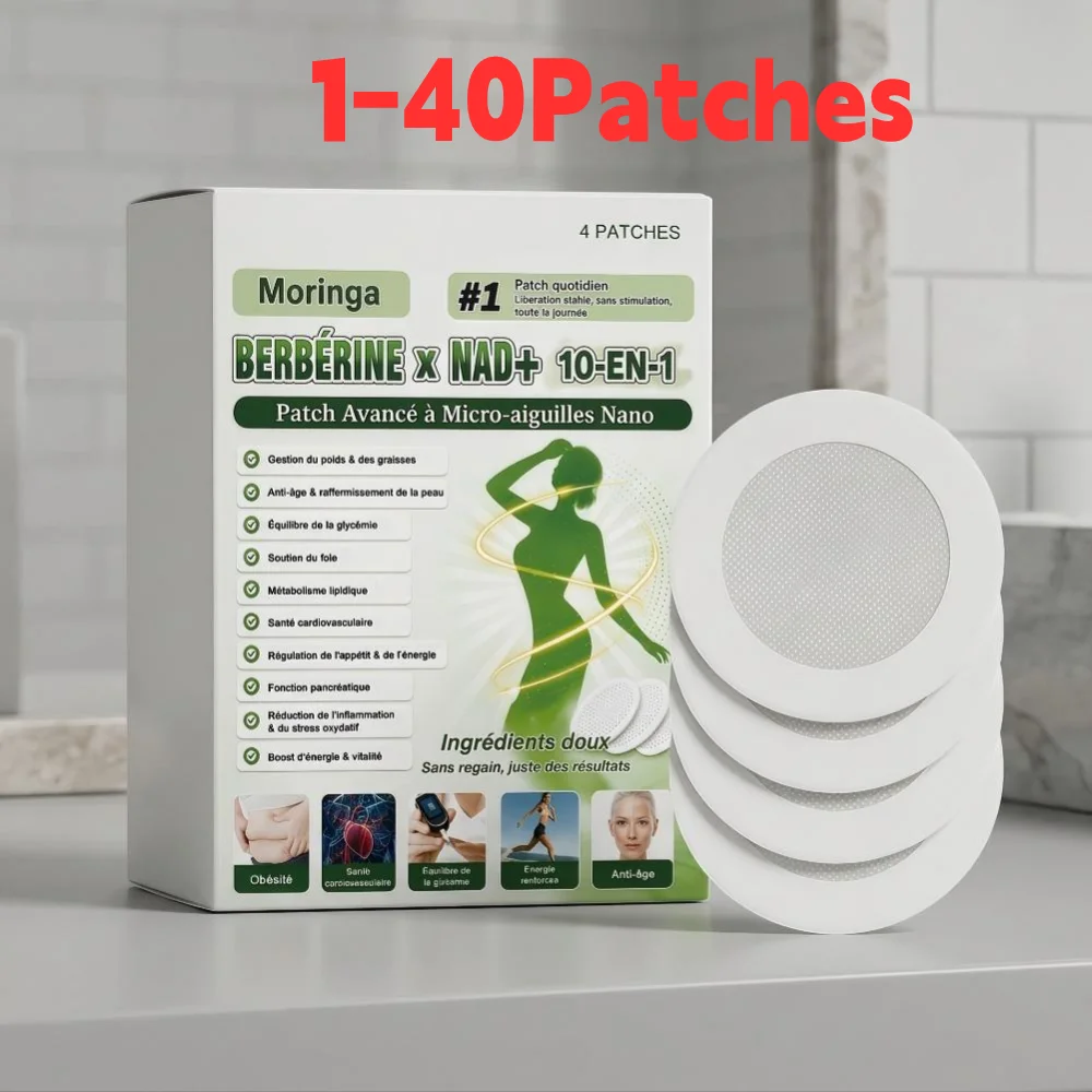 4 Patches Nano Microneedle Body Care Patch Moringa NAD+ External Ultra Thin Skin Stickers For Women Men Daily Use Body Care